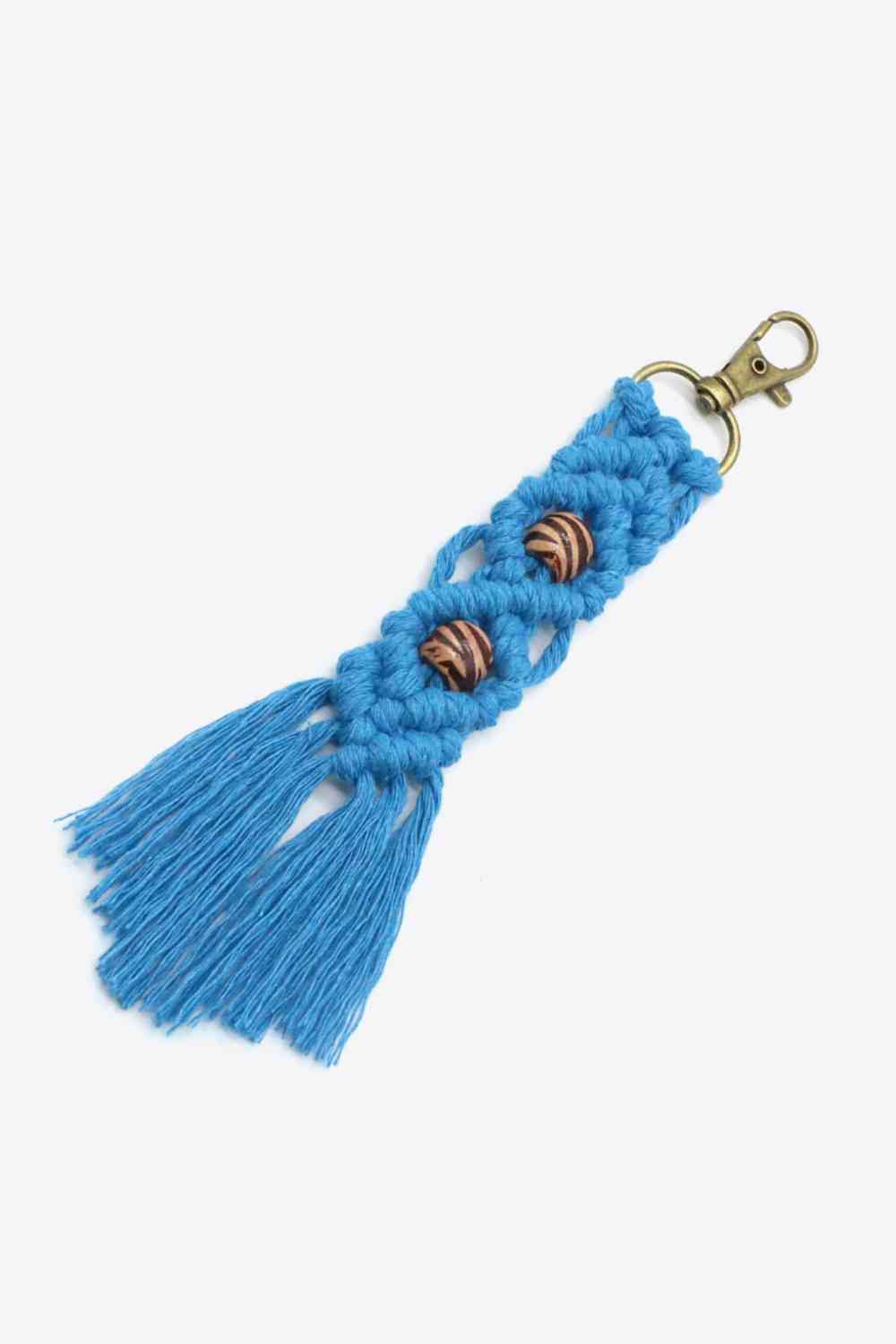 Assorted 4-Pack Handmade Macrame Fringe Keychain