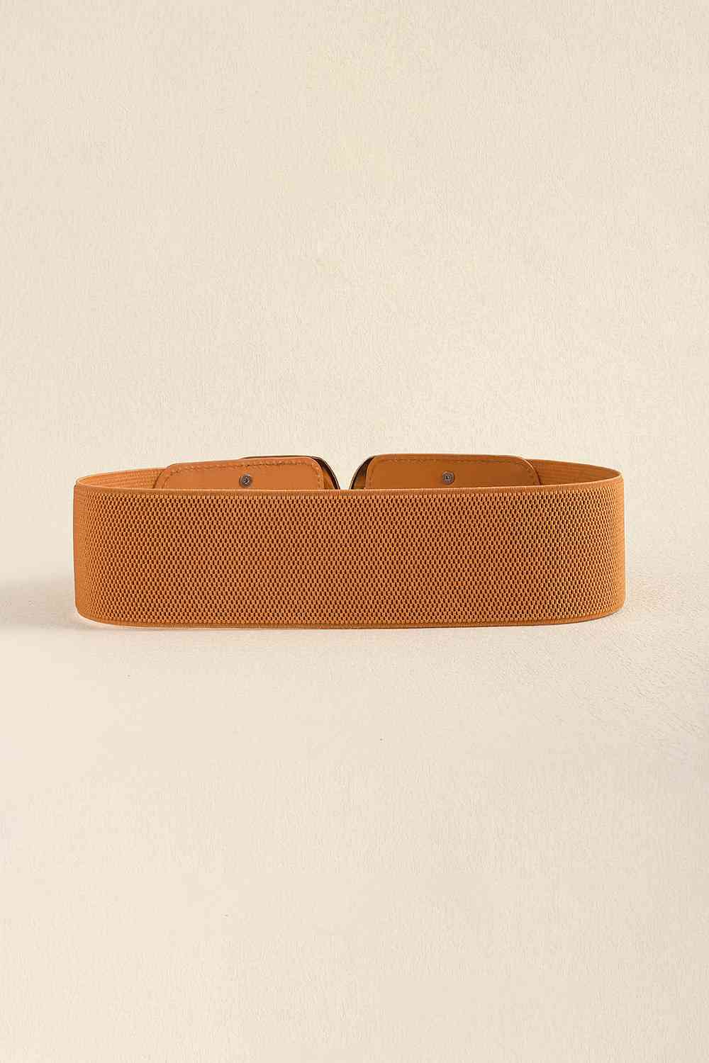 Zinc Alloy Buckle Elastic Wide Belt