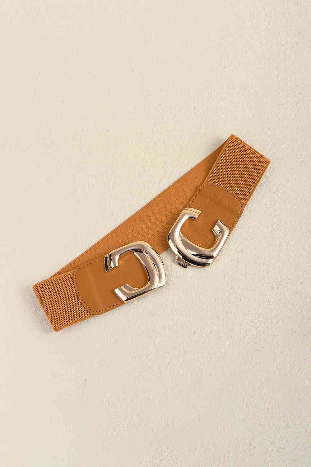 Zinc Alloy Buckle Elastic Wide Belt