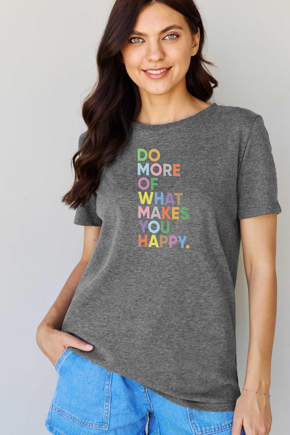 Simply Love Full Size Slogan Graphic T-Shirt